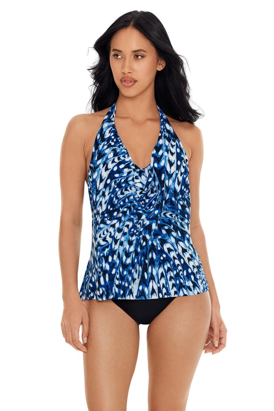 MagicSuit Women's Blue/Multi Tankini Swim Top 16 NWT